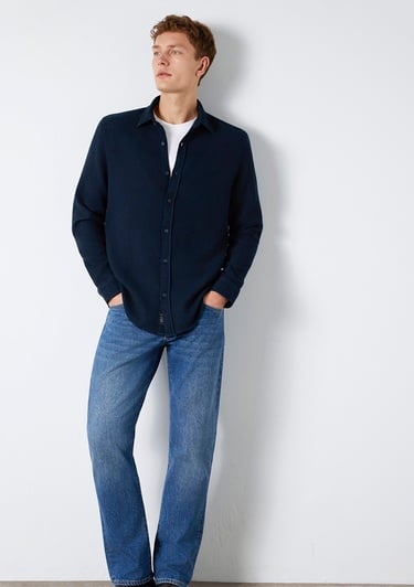  Mavi Lacivert Gömlek  0211875-70490