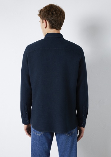  Mavi Lacivert Gömlek  0211875-70490
