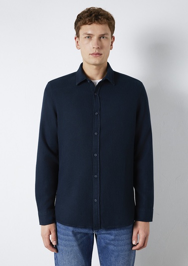  Mavi Lacivert Gömlek  0211875-70490