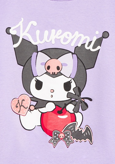  Mavi Kuromi Baskılı Mor Sweatshirt 7S10183-70519