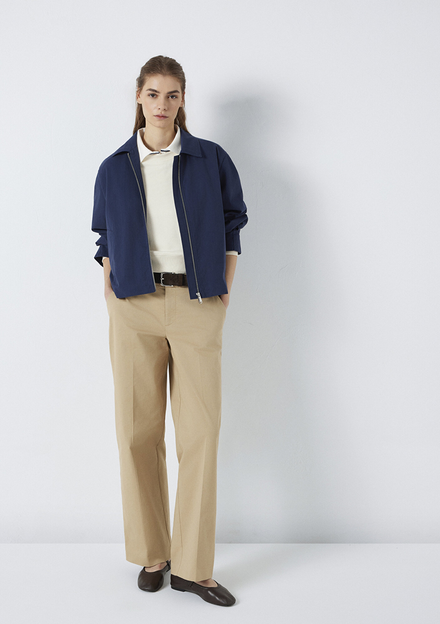  Mavi Bej Kumaş Pantolon 1011160-70370