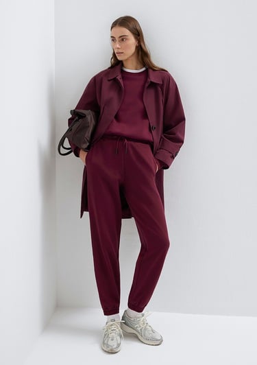  Mavi Bordo Basic Eşofman Altı 1600903-90705