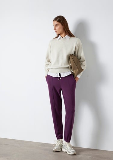  Mavi Lux Touch TENCEL TM Mor Modal Eşofman Altı 1600453-70674