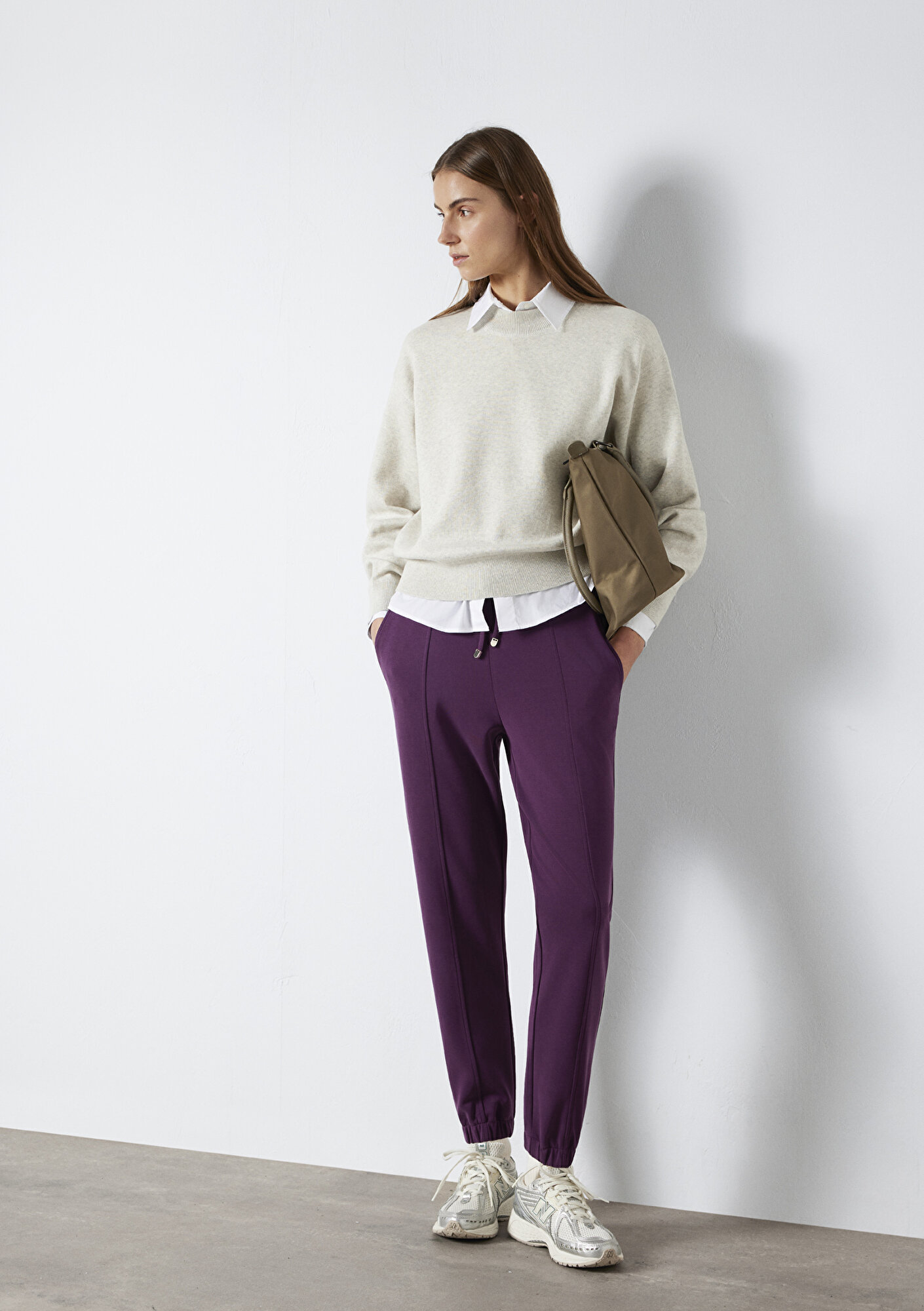  Mavi Lux Touch TENCEL TM Mor Modal Eşofman Altı 1600453-70674