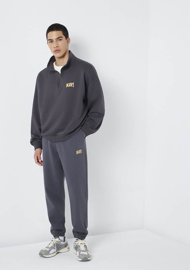  Mavi Mavi Baskılı Gri Eşofman Altı 0010207-70101