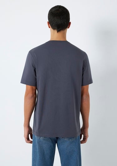  Mavi Mavi Logo Baskılı Gri Tişört Regular Fit / Normal Kesim 0611714-70101