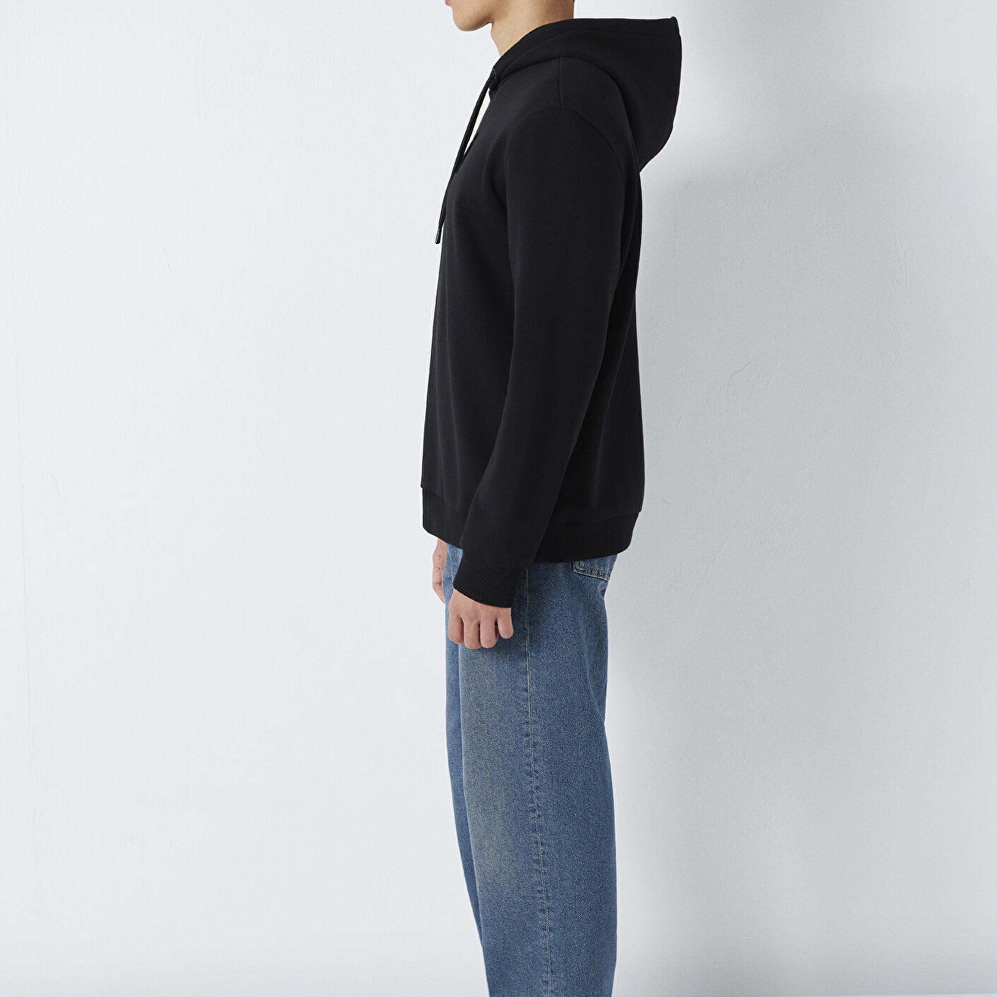 Mavi Mavi Baskılı Kapüşonlu Siyah Sweatshirt 0S10549-900