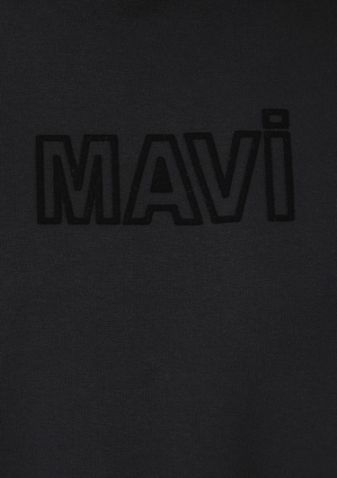  Mavi Mavi Baskılı Kapüşonlu Siyah Sweatshirt 0S10549-900