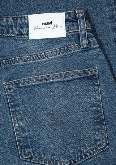  Mavi Leila Premium Blue Gölgeli Koyu Mavi Jean Pantolon 1010600-A1572