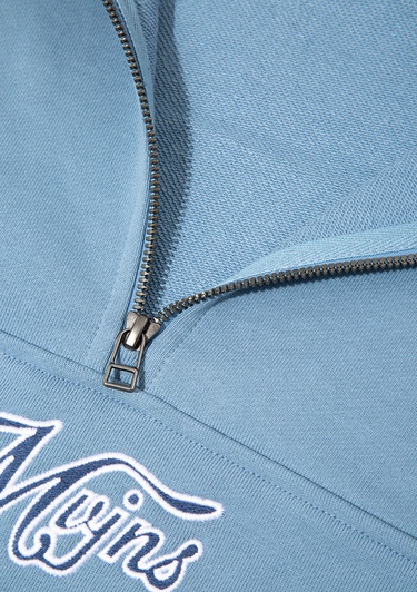  Mavi MVJNS Nakışlı Yarı Fermuarlı Mavi Sweatshirt 0S10543-86998