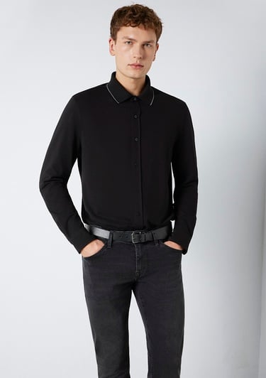  Mavi Mavi Black Siyah Gömlek Slim Fit / Dar Kesim 0211867-900