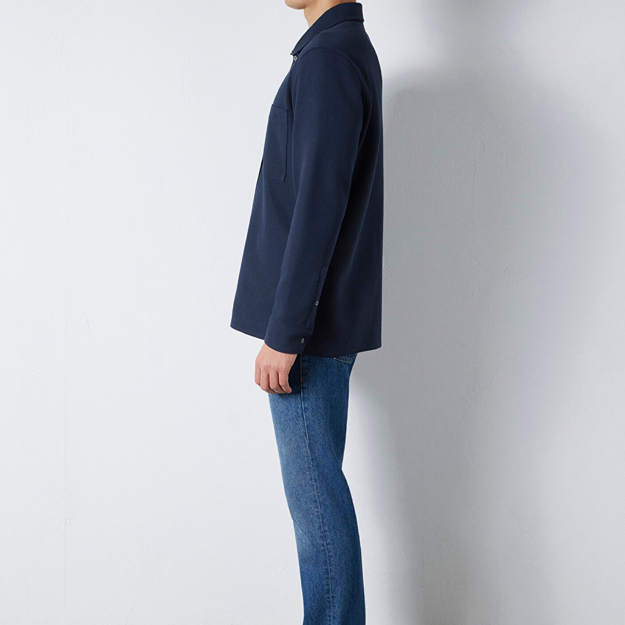 Mavi Cepli Lacivert Gömlek Regular Fit / Normal Kesim 0211874-70490