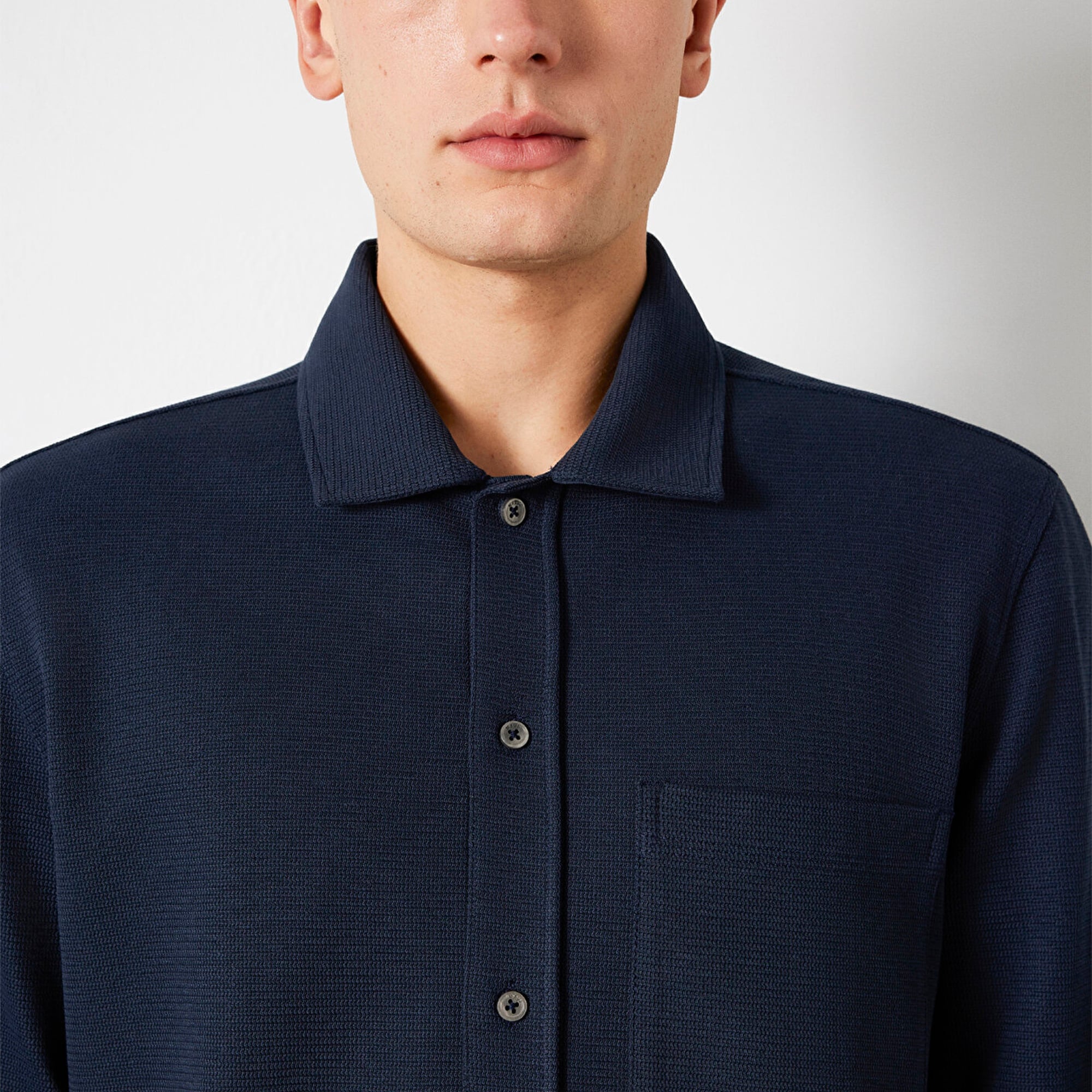 Mavi Cepli Lacivert Gömlek Regular Fit / Normal Kesim 0211874-70490