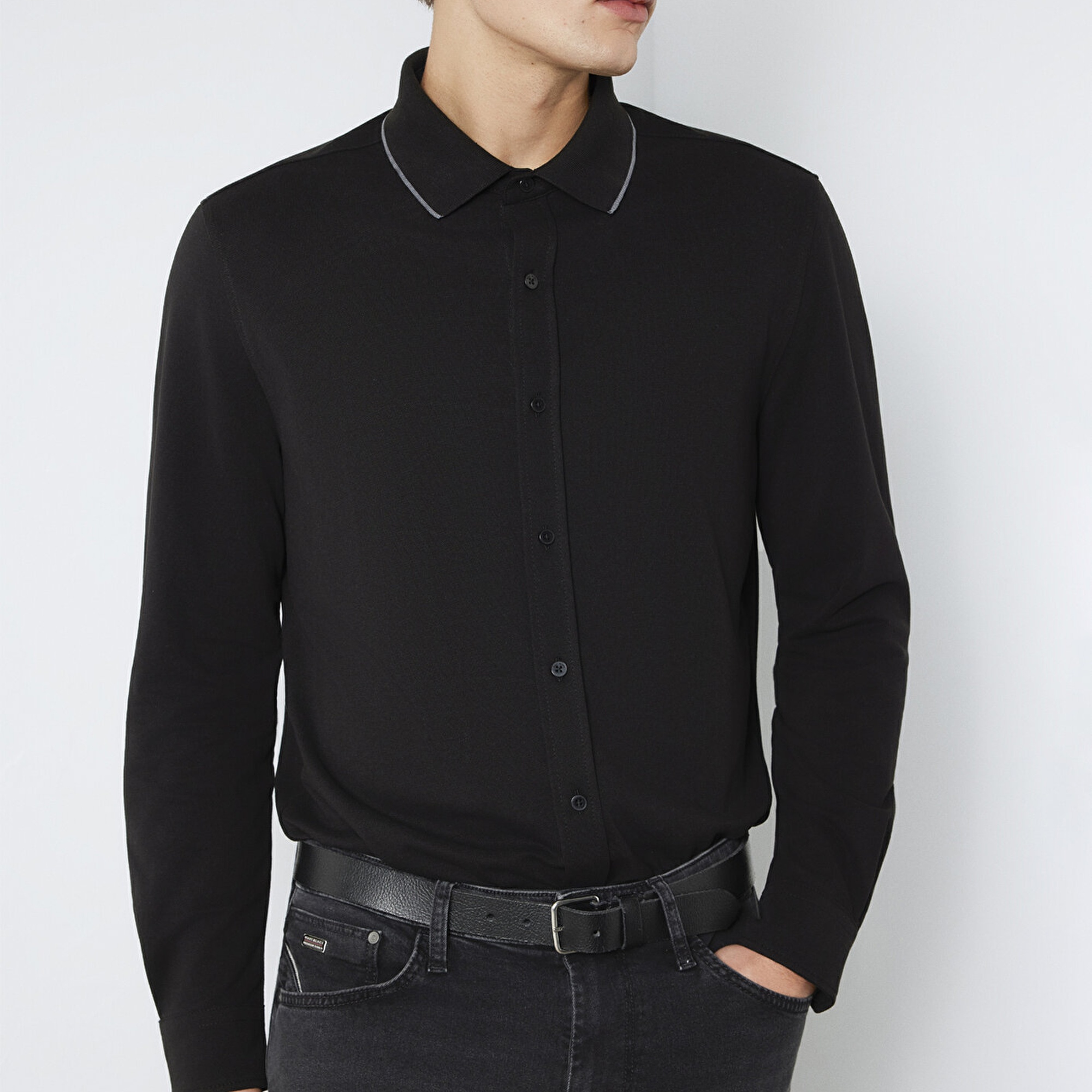 Mavi Mavi Black Siyah Gömlek Slim Fit / Dar Kesim 0211867-900