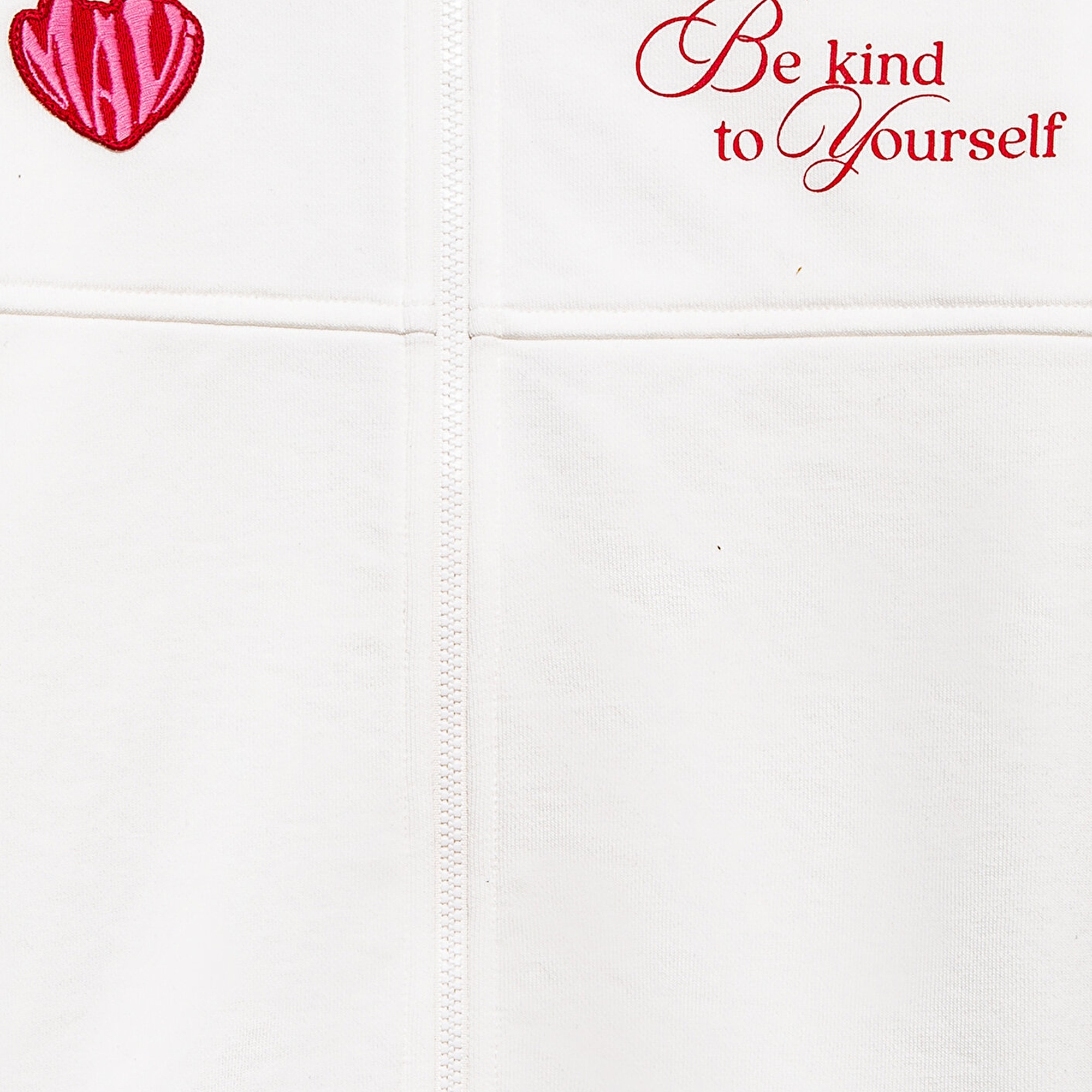 Mavi Kalp Baskılı Ekru Bomber Ceket 7S10174-70057