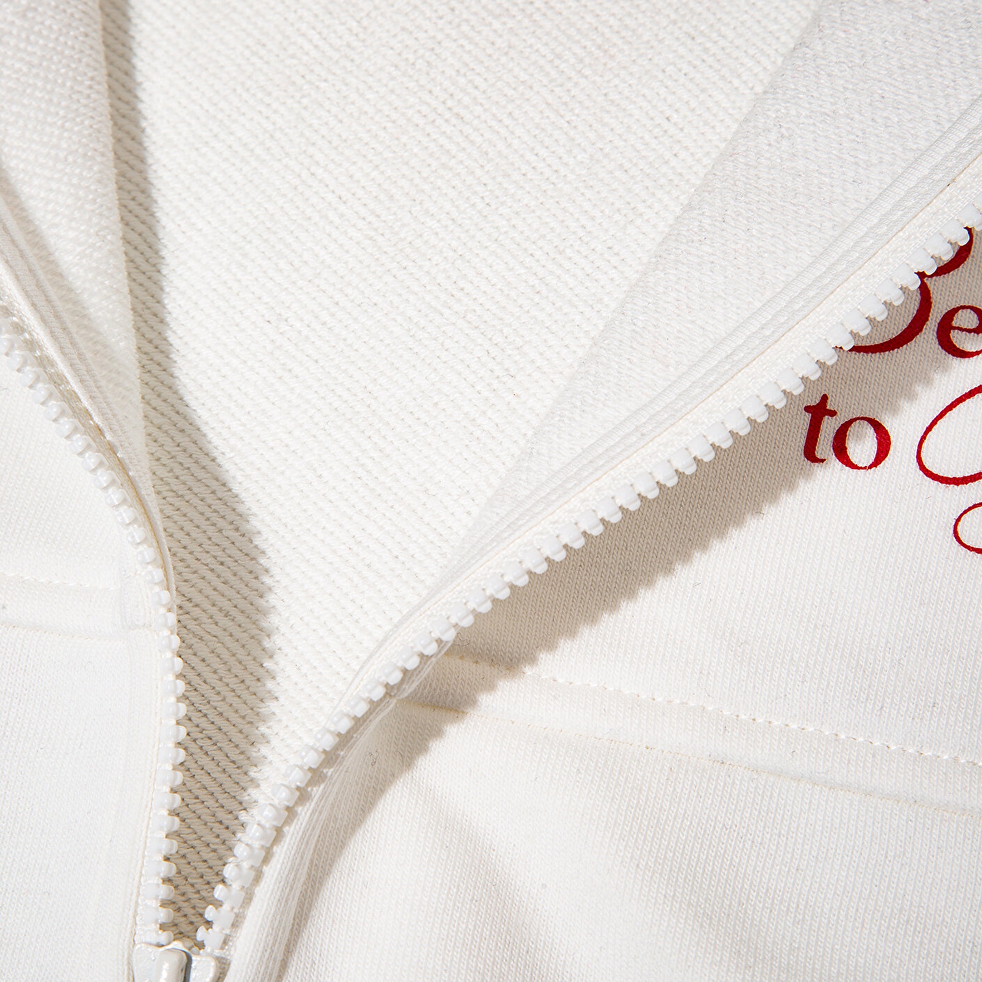 Mavi Kalp Baskılı Ekru Bomber Ceket 7S10174-70057