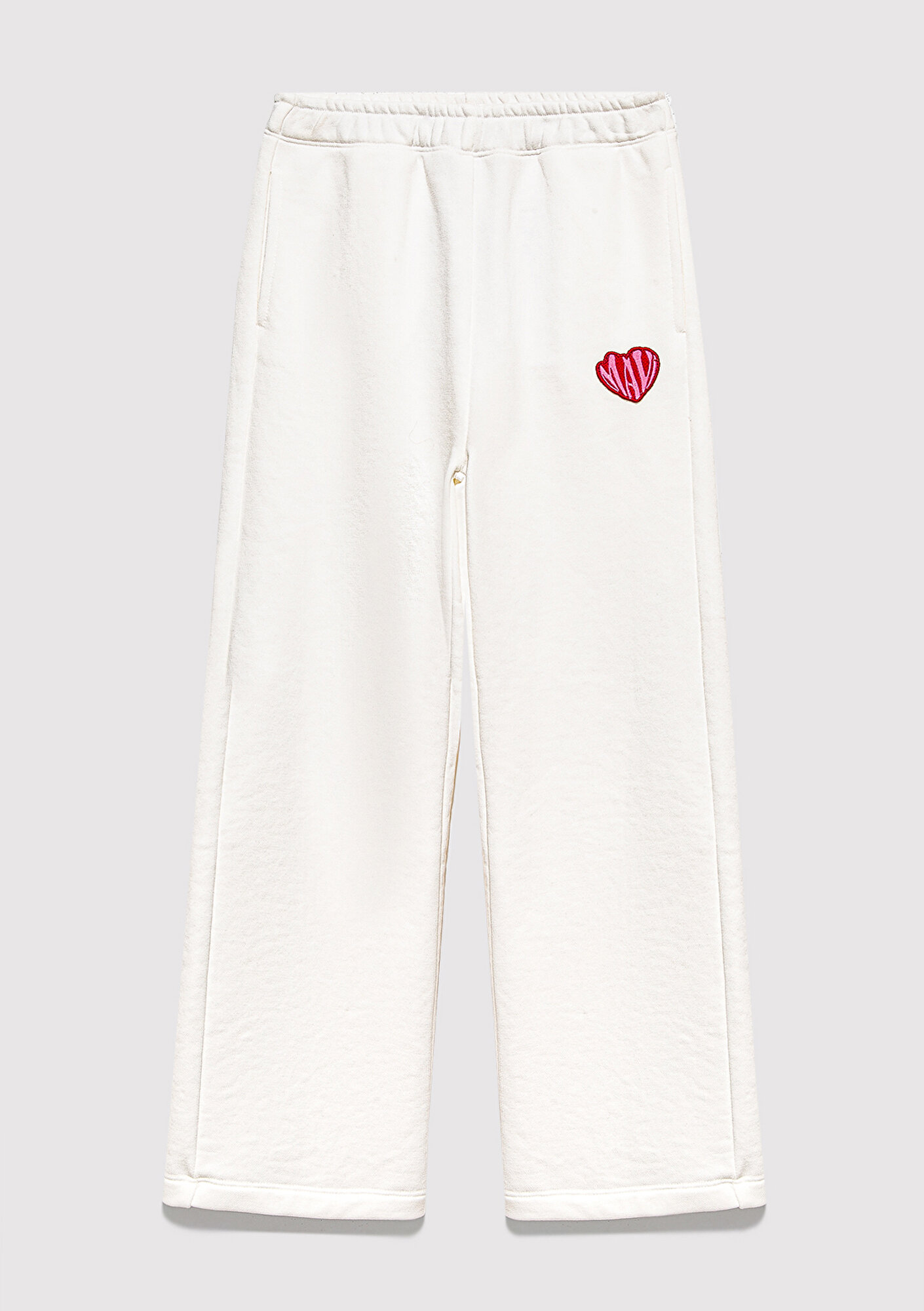  Mavi Kalp Baskılı Ekru Eşofman Altı 7010044-70057