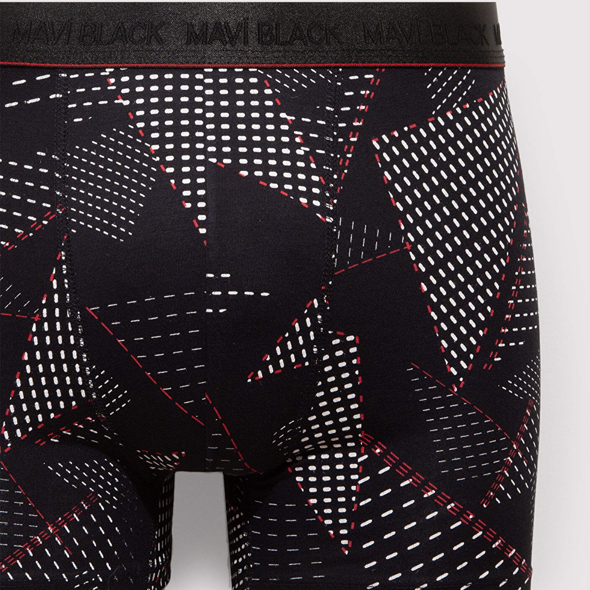 Mavi Baskılı Siyah Boxer 0912177-900