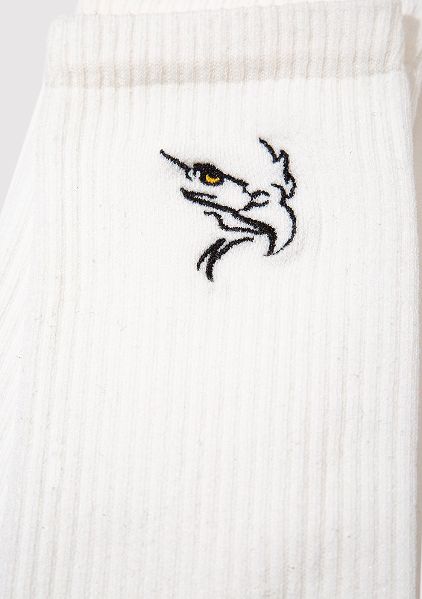  Mavi Kuş Nakışlı Beyaz Soket Çorap 0912186-620