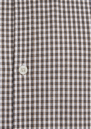  Mavi Kahverengi Ekose Gömlek Oversize / Geniş Kesim 0211870-91413