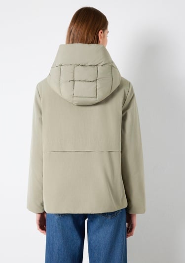  Mavi Kapüşonlu Yeşil Ceket Regular Fit / Normal Kesim 1110814-71818