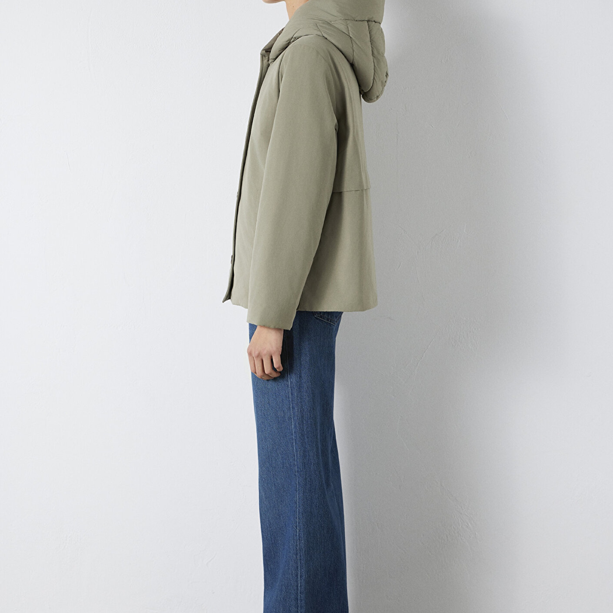 Mavi Kapüşonlu Yeşil Ceket Regular Fit / Normal Kesim 1110814-71818