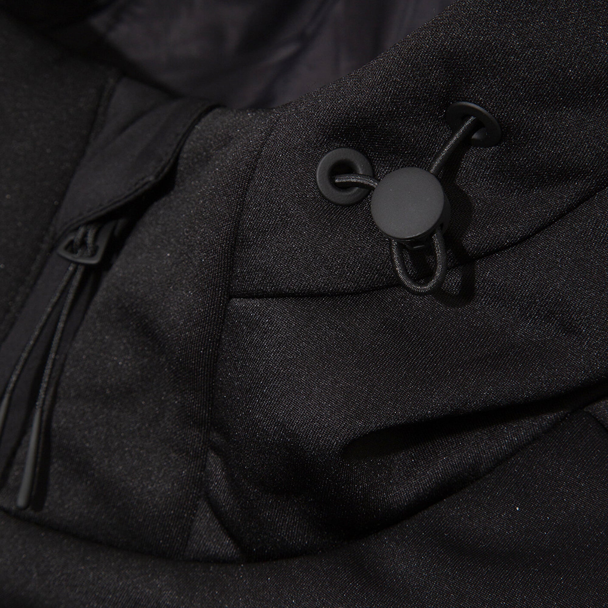 Mavi Kapüşonlu Siyah Yelek Loose Fit / Bol Rahat Kesim 0110786-71379