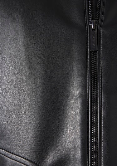  Mavi Siyah Biker Ceket Slim Fit / Dar Kesim 0110789-71379