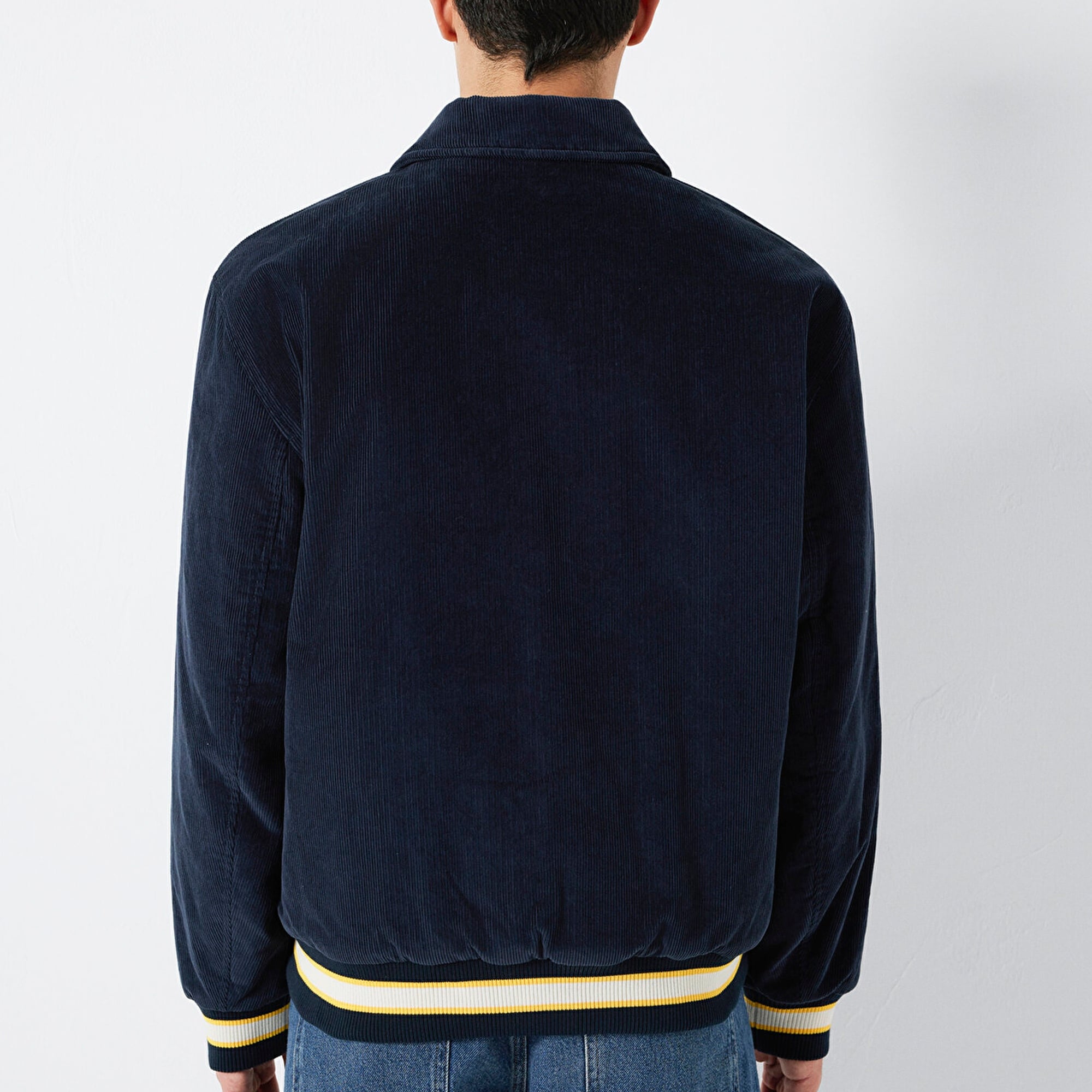 Mavi Nakış Detaylı Lacivert Ceket Loose Fit / Bol Rahat Kesim 0110765-70490