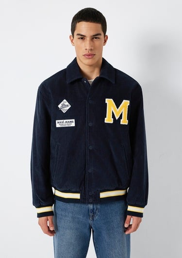  Mavi Nakış Detaylı Lacivert Ceket Loose Fit / Bol Rahat Kesim 0110765-70490