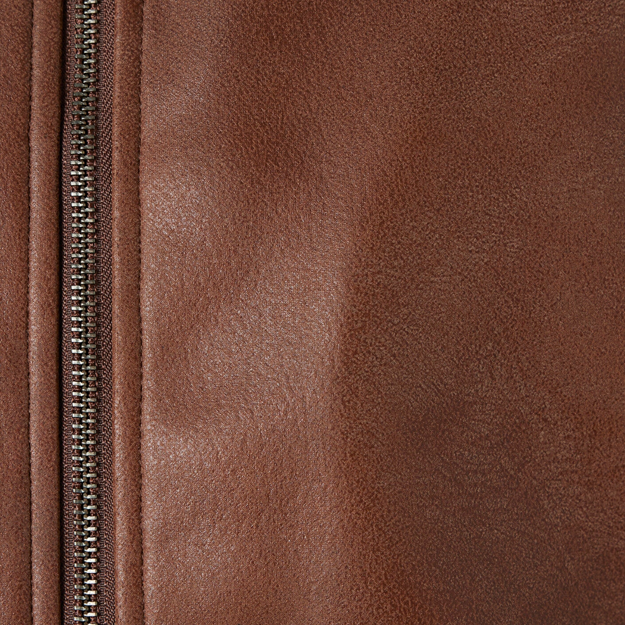 Mavi Kahverengi Biker Ceket Loose Fit / Bol Rahat Kesim 0110775-70242