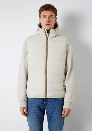  Mavi Mavi Jeans Detaylı Kapüşonlu Ekru Şişme Yelek  0110554-70144