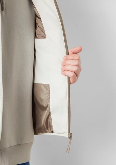  Mavi Mavi Jeans Detaylı Kapüşonlu Ekru Şişme Yelek  0110554-70144