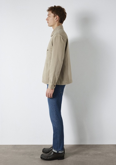  Mavi Kahverengi Gömlek Loose Fit / Bol Rahat Kesim 0211778-70355