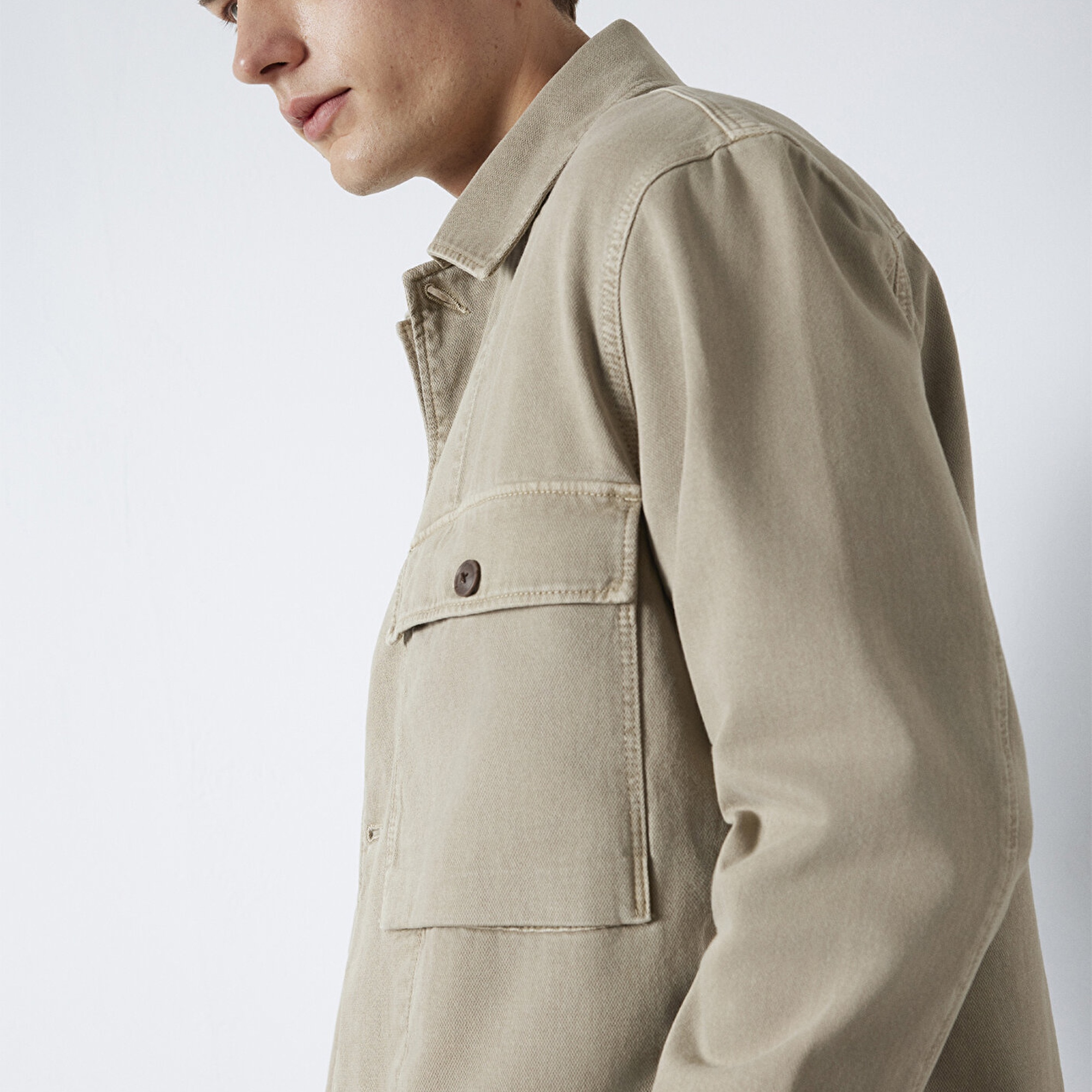 Mavi Kahverengi Gömlek Loose Fit / Bol Rahat Kesim 0211778-70355