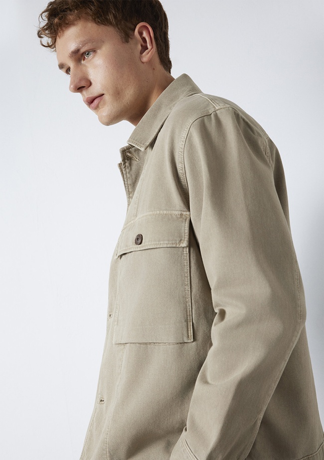  Mavi Kahverengi Gömlek Loose Fit / Bol Rahat Kesim 0211778-70355