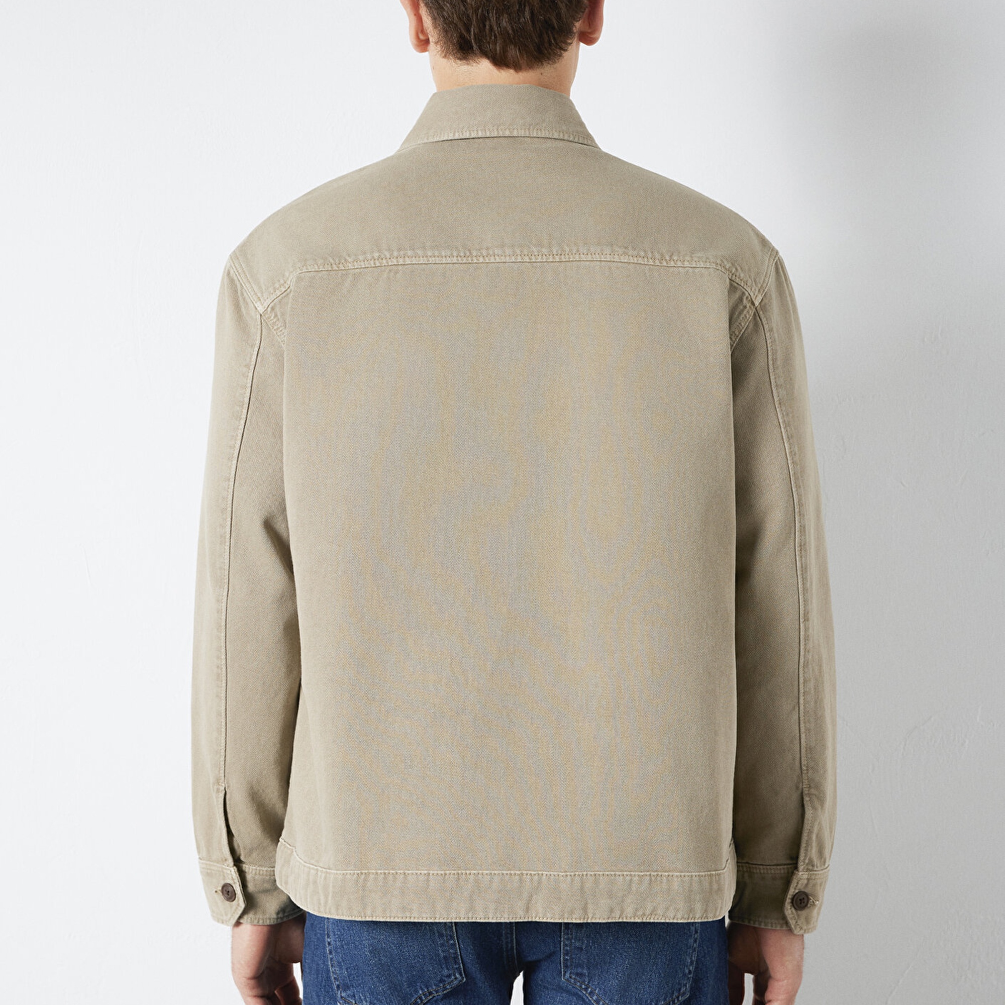 Mavi Kahverengi Gömlek Loose Fit / Bol Rahat Kesim 0211778-70355