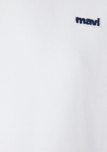  Mavi Mavi Nakışlı Ekru Sweatshirt 1S10366-70057