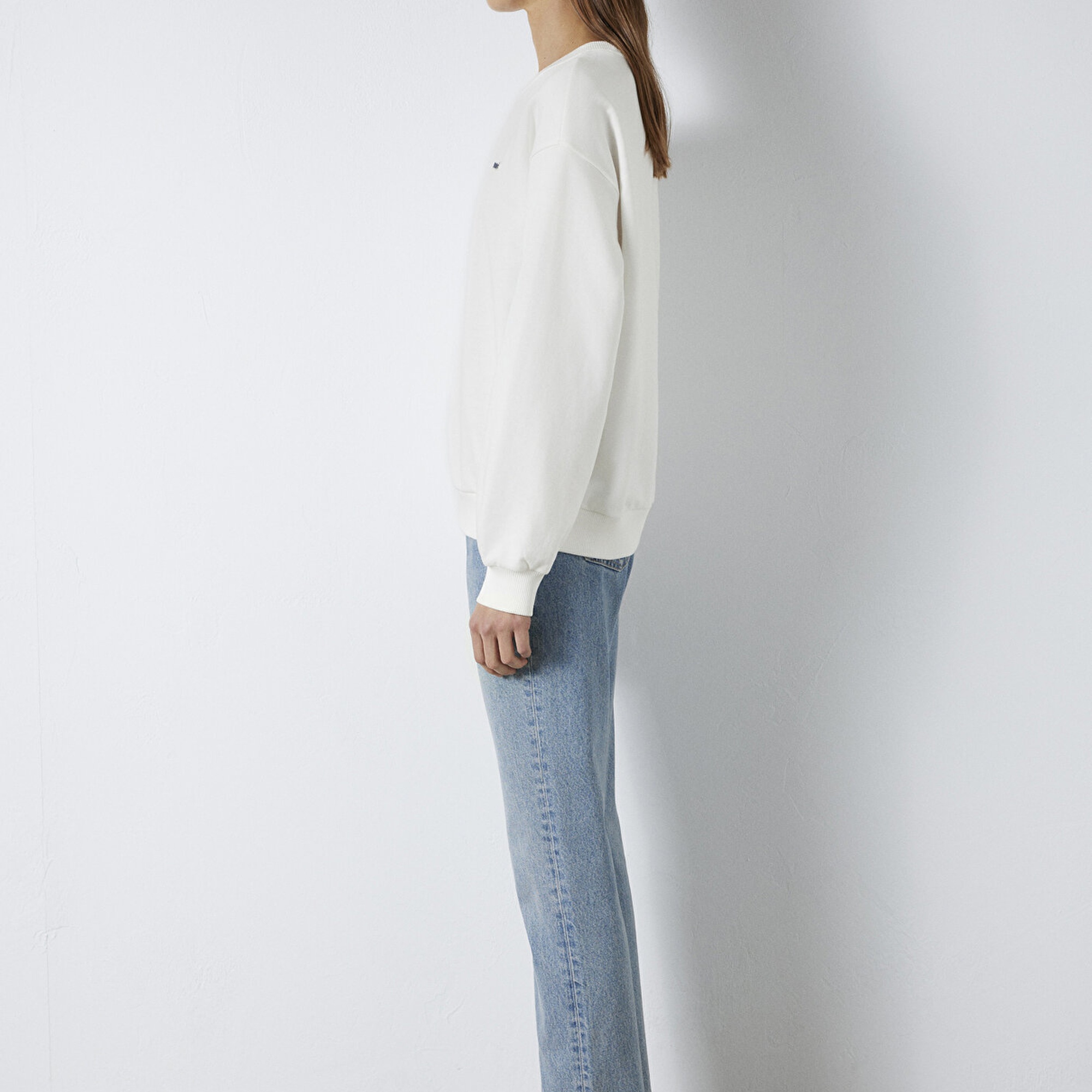 Mavi Mavi Nakışlı Ekru Sweatshirt 1S10366-70057