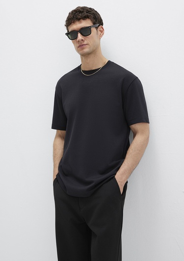  Mavi Mavi Black Siyah Basic Tişör Loose Fit / Bol Rahat Kesim 0612731-900