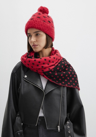  Mavi Kırmızı Atkı 1913952-10076