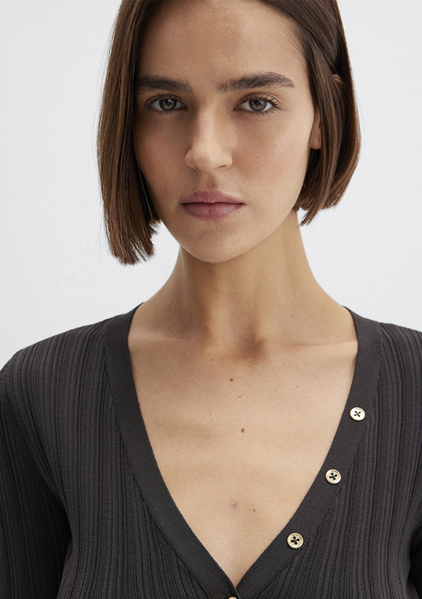 Mavi Antrasit Hırka Fitted / Vücuda Oturan Kesim 1710864-70262