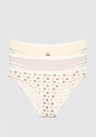  Mavi 3lü Klasik Külot 1913820-70007