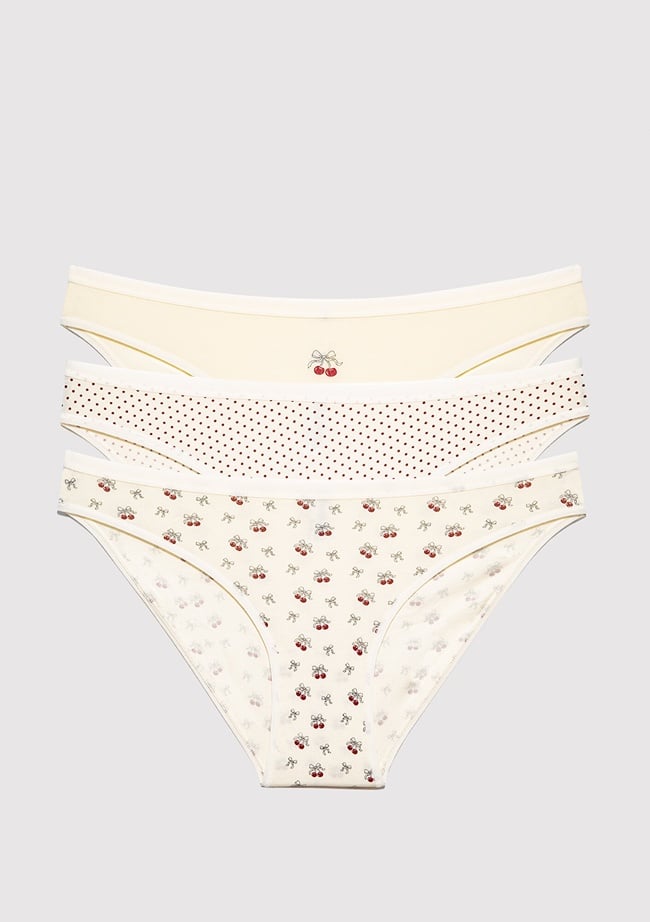  Mavi 3lü Klasik Külot 1913820-70007