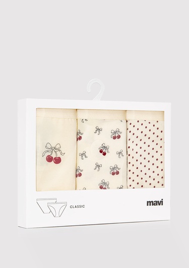  Mavi 3lü Klasik Külot 1913820-70007