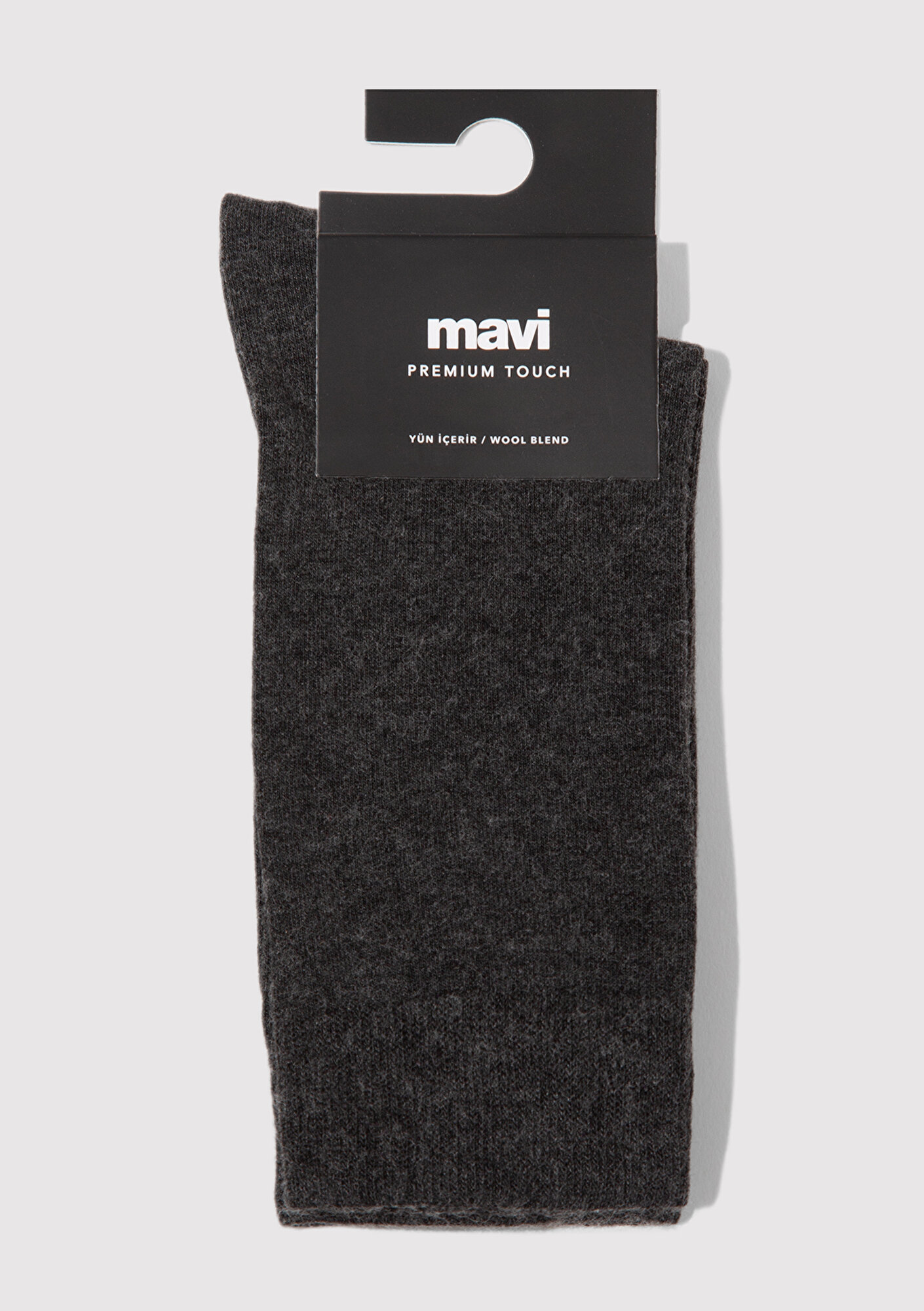  Mavi Yün Karışımlı Gri Soket Çorap 0912199-12685