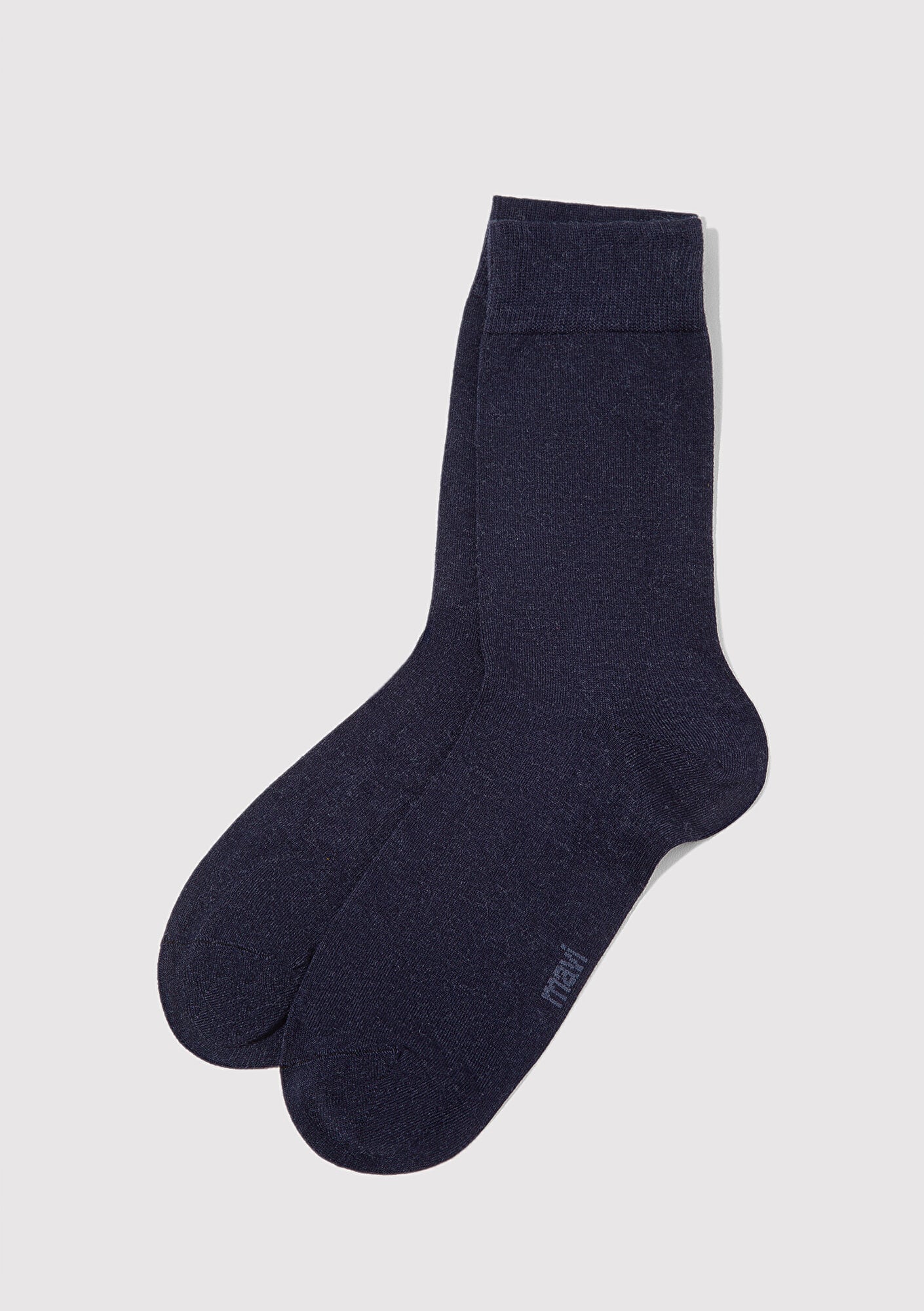 Mavi Yün Karışımlı Lacivert Soket Çorap 0912199-35665