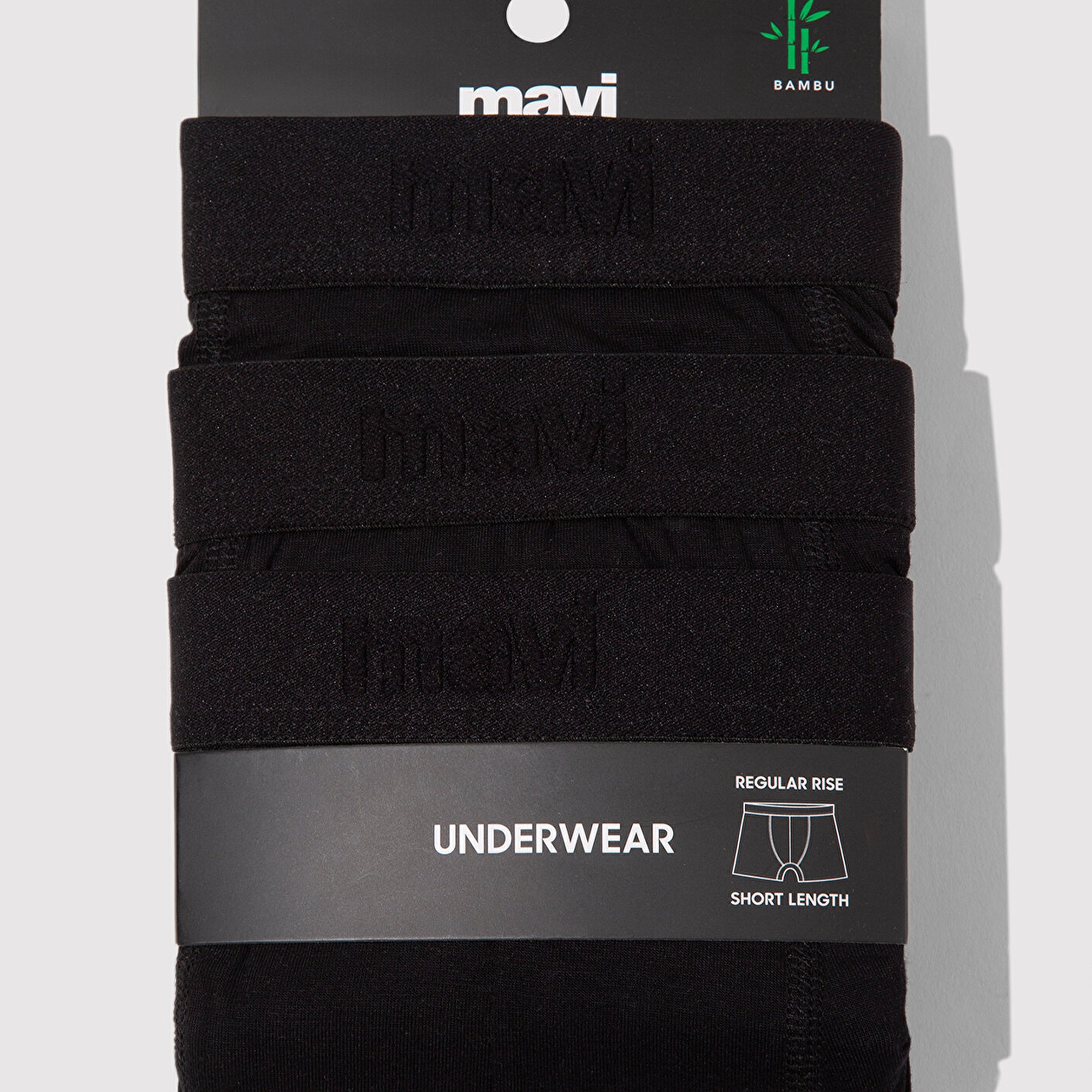 Mavi 3lü Siyah Basic Boxer 0912088-900