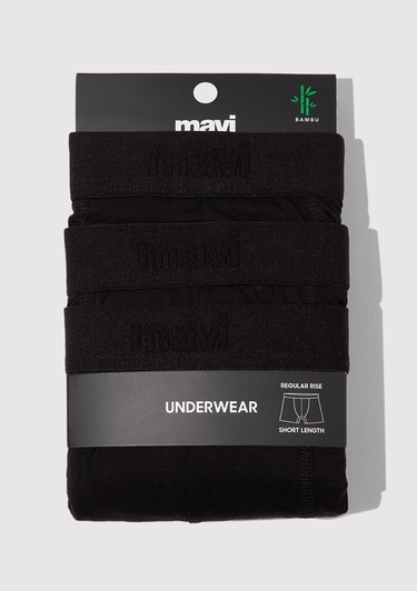  Mavi 3lü Siyah Basic Boxer 0912088-900