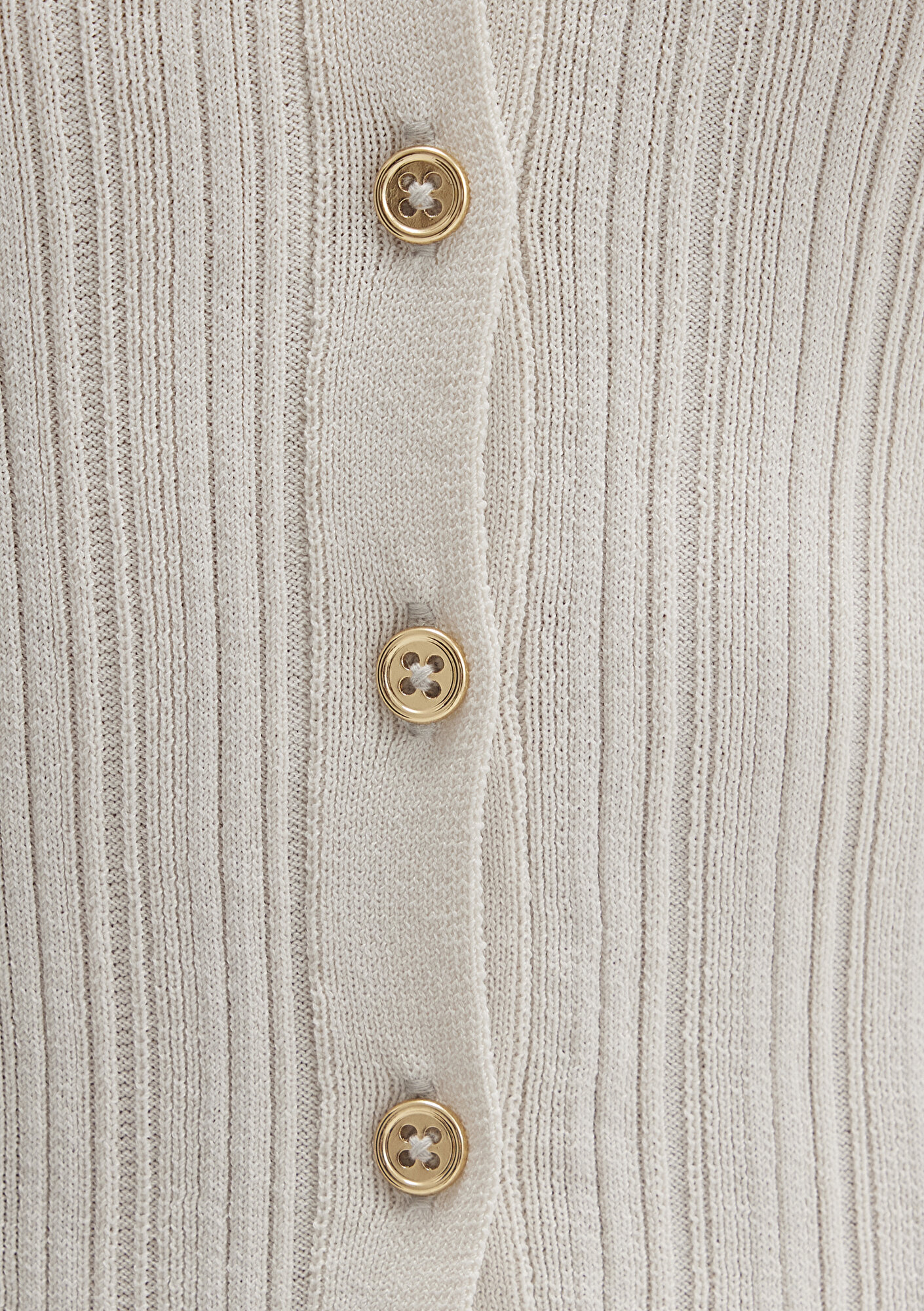 Mavi Ekru Hırka Fitted / Vücuda Oturan Kesim 1710864-80194